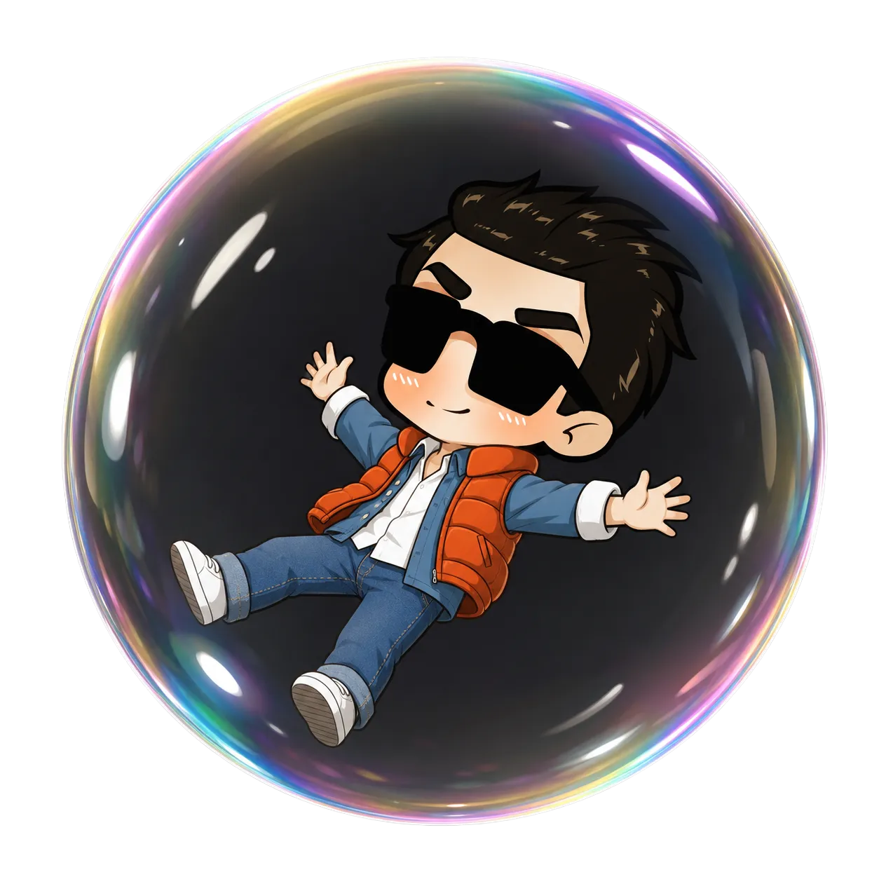 Bobby, floating in a bubble in time