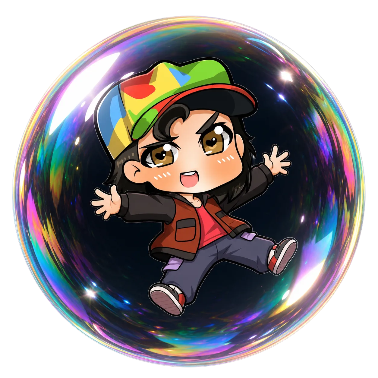 Jason, floating in a bubble in time