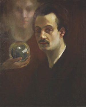 A self-portrait of the writer Kahlil Gibran, whose 1912 novel The Broken Wings inspired the song's title
