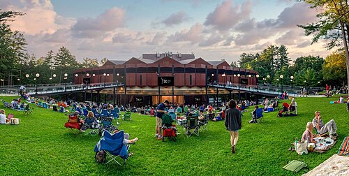 The Saratoga Performing Arts Center amphitheater, the venue Journey was heading to when Jonathan Cain wrote Faithfully on a snowed-in tour bus