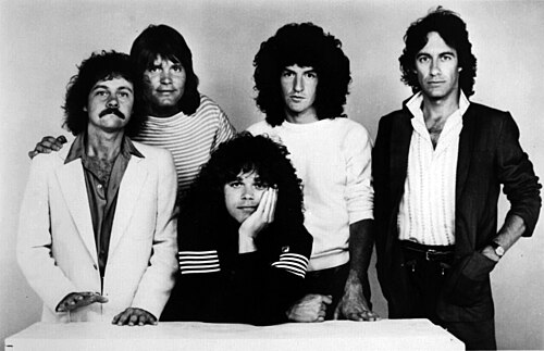 REO Speedwagon in a 1982 Epic Records press photo