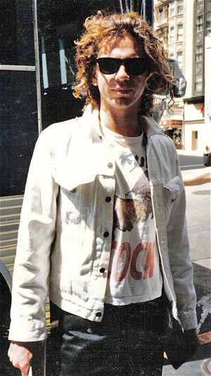 Michael Hutchence of INXS in 1986
