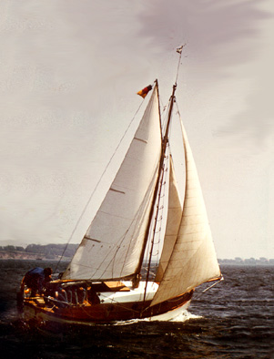 A sailboat under way, the image Christopher Cross says inspired Sailing after an older friend took him out on a boat as a teenager