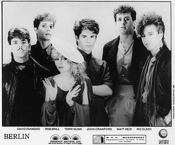 Berlin, with singer Terri Nunn at center, in a mid-1980s promotional photo