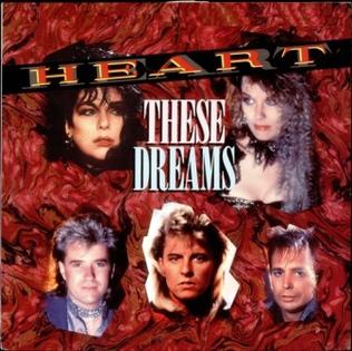 The Heart These Dreams single cover, five band member portraits over a red marbled background